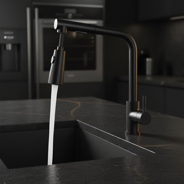 Retractable Gourmet Kitchen Faucet — Norah Home Style